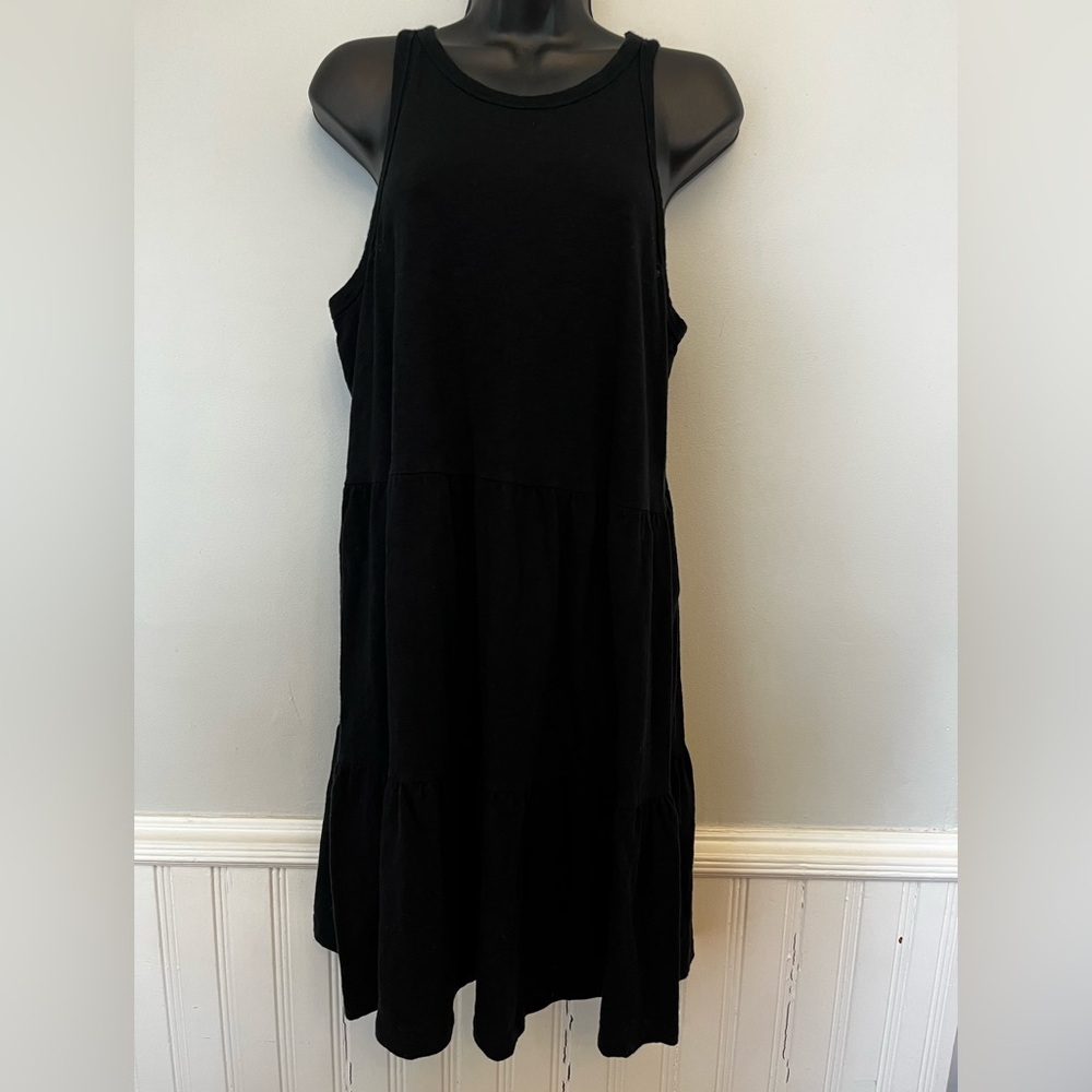 GAP Tiered Knit Sleeveless Mini Dress, Size Large